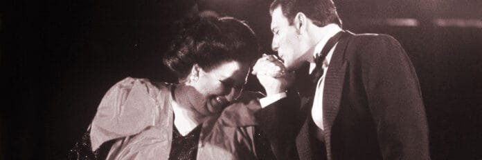Freddie Mercury e Montserrat Caballé durante o projeto Barcelona em 1988