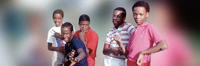 New Edition durante a fase da música Is This the End, de 1983
