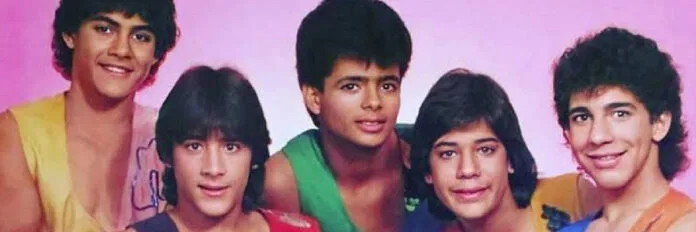 Menudo durante a fase do sucesso Não Se Reprima no Brasil
