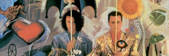 tears-for-fears-advice-for-the-young-at-heart-1989 urt Smith e Roland Orzabal durante a fase do álbum The Seeds of Love em 1989.