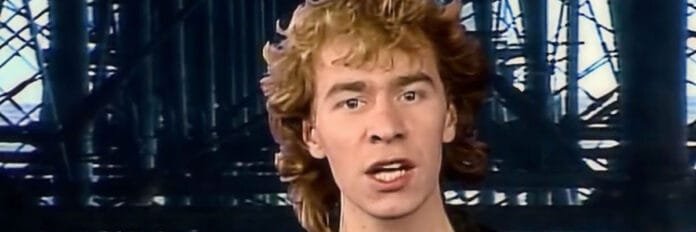 Matt Johnson, líder do projeto The The, durante as sessões de gravação do álbum Soul Mining em 1983.