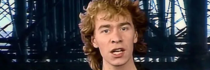 Matt Johnson, líder do projeto The The, durante as sessões de gravação do álbum Soul Mining em 1983.