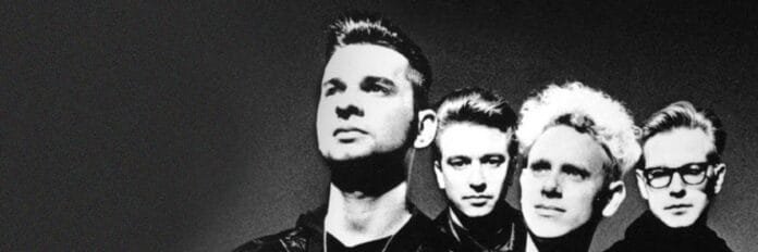 Depeche Mode em foto promocional de 1987 durante o lançamento do single 