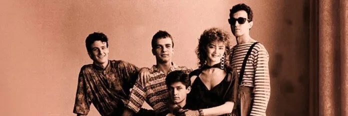 A banda Metrô em 1985, em foto de divulgação da capa do álbum Olhar, que tem o hit 