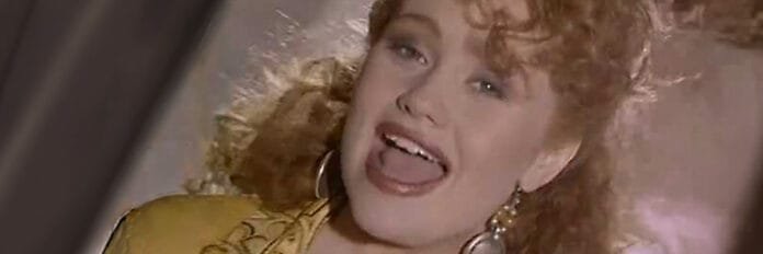 Os bastidores de Sonia Evans aos 18 anos em 1989 durante a divulgação do single