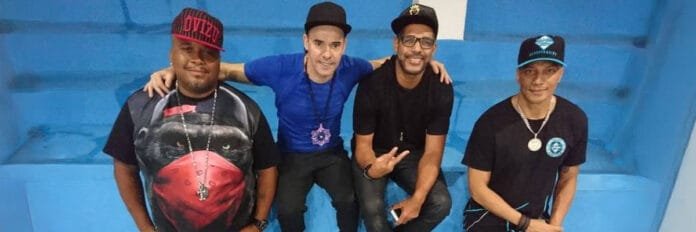 Sampa Crew, com sua formação clássica, em foto promocional
